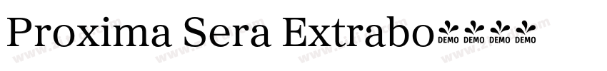 Proxima Sera Extrabo字体转换
